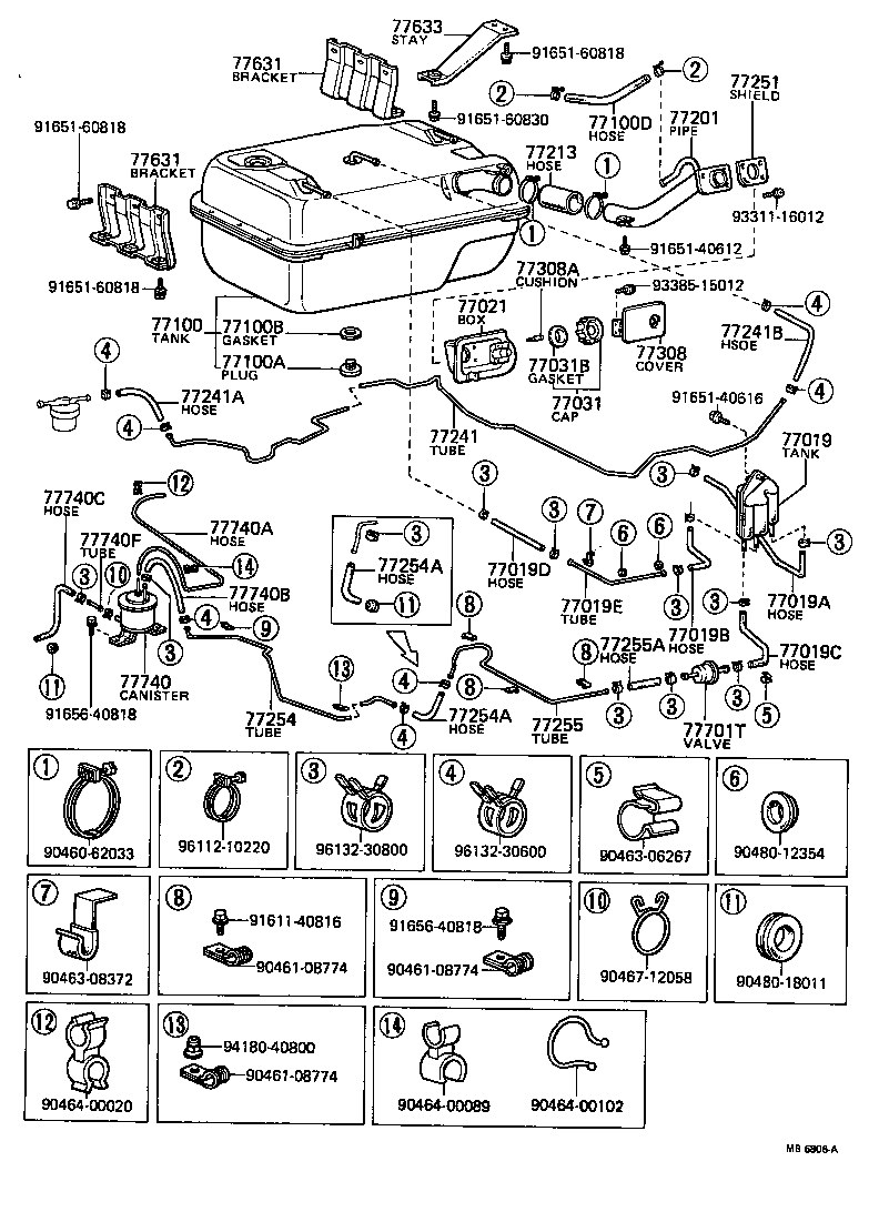 65507-89105 BOX ASSY, FUEL TANK INLET product image
