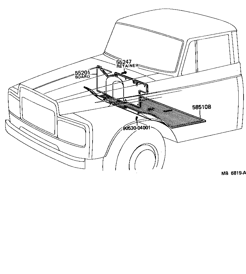 58501-95237 MAT, FRONT FLOOR, FRONT product image