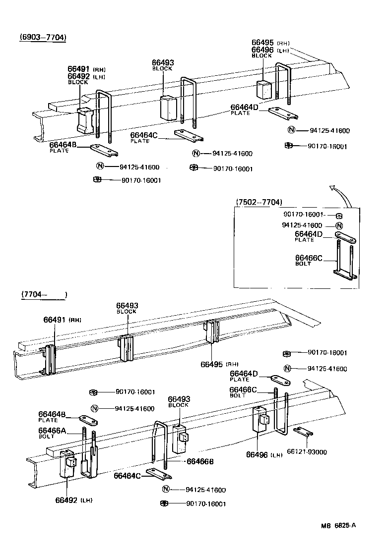 66451-95211 PLATE, U BOLT product image