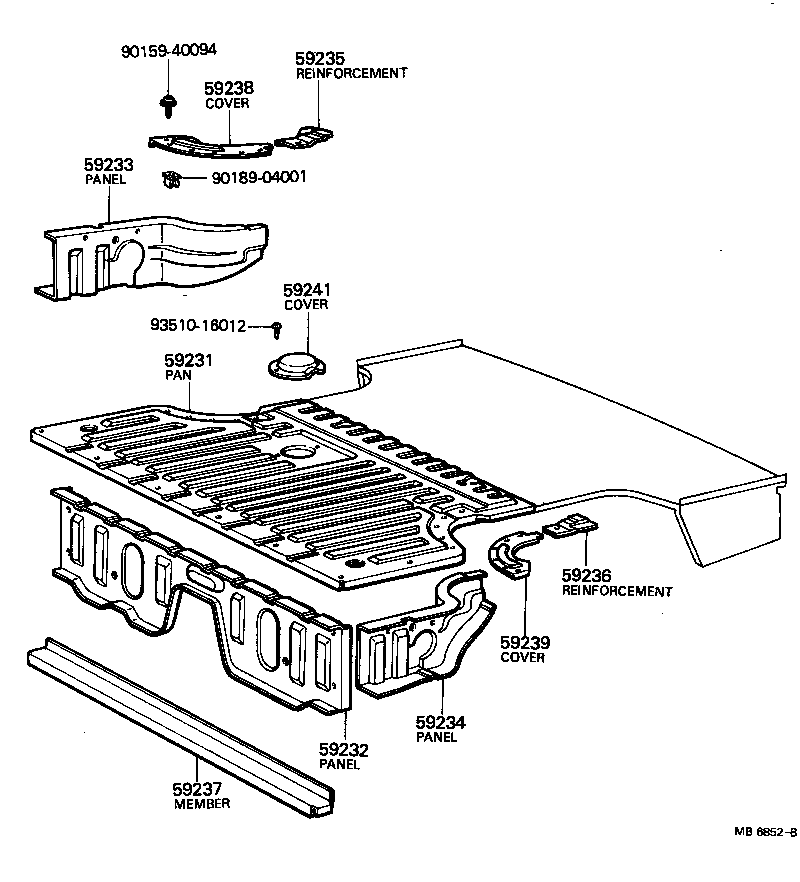57207-22011 BRACKET SUB-ASSY, ENGINE REAR MOUNTING MEMBER product image
