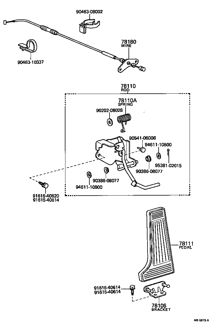 78103-30170 ROD SUB-ASSY, ACCELERATOR CONNECTING, NO.1 product image