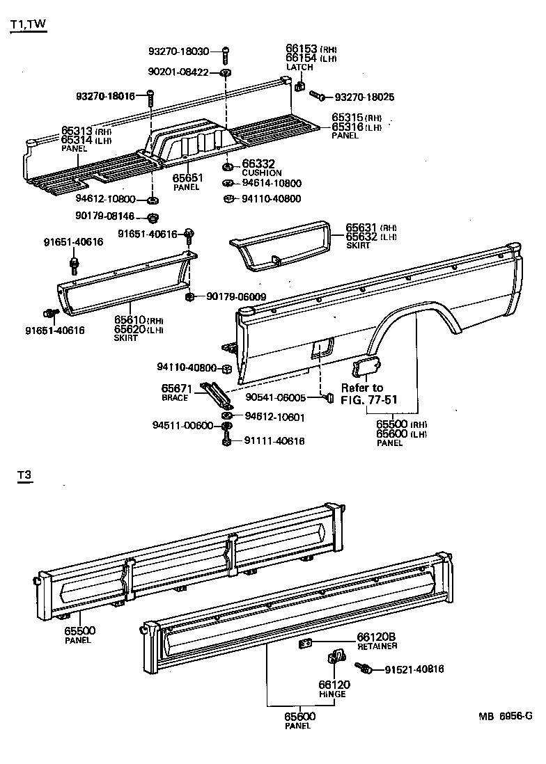 66780-95012 SUPPORT SUB-ASSY, SIDE GATE, LH product image