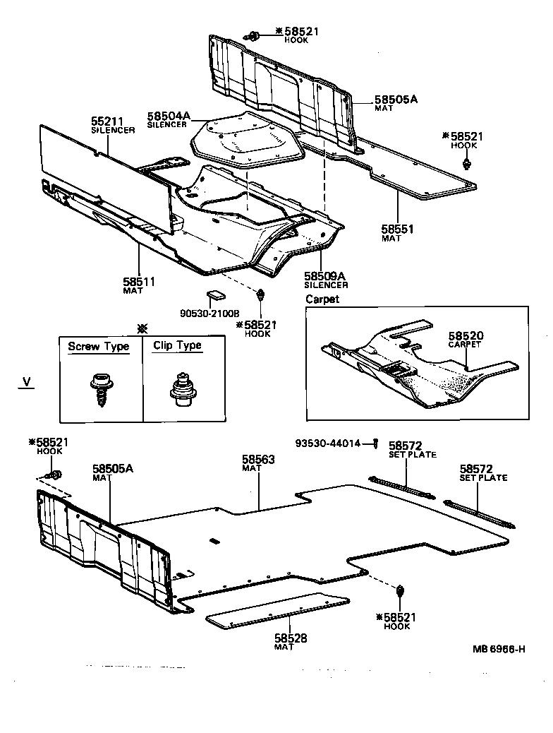 58505-95400 MAT SUB-ASSY, HEADER product image