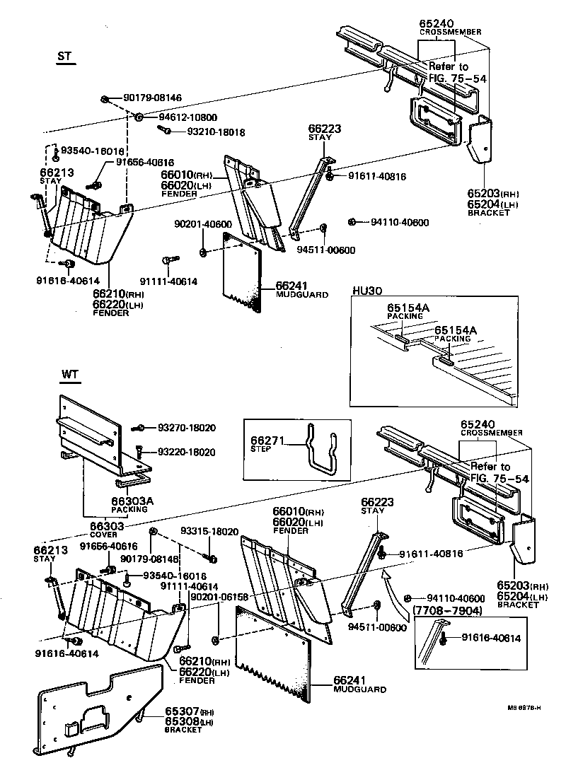 66203-92811 FENDER ASSY, REAR BODY, REAR RH product image