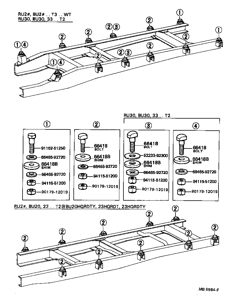 66413-96301 SHIM, MOUNTING, NO.1 product image
