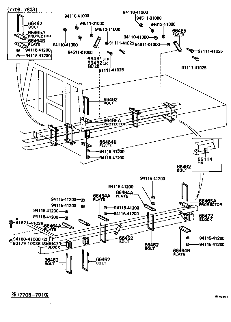 66413-96301 SHIM, MOUNTING, NO.1 product image