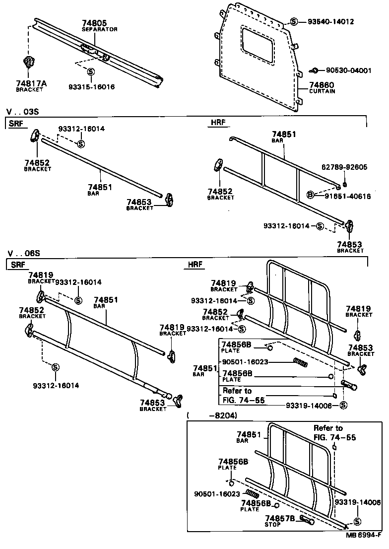 88039-92105 CURTAIN ASSY, SEPARATE product image