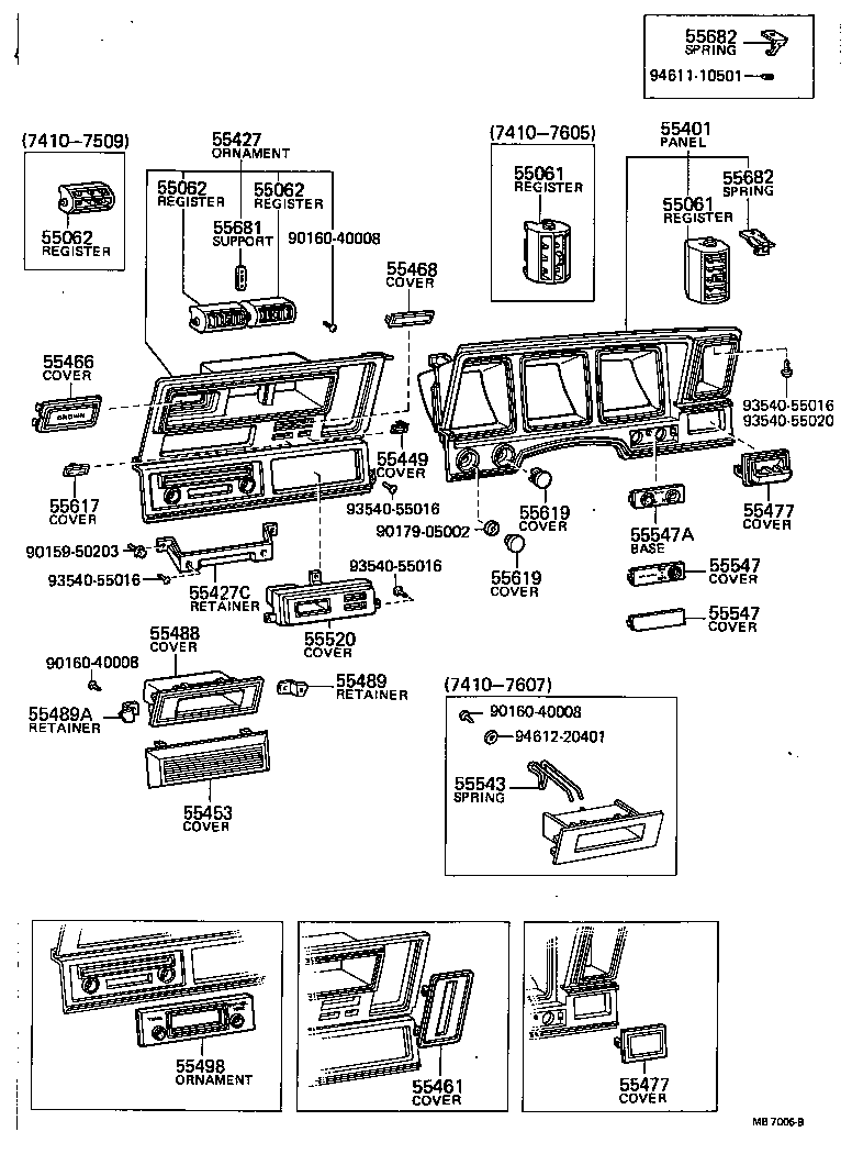 55404-30160 PANEL SUB-ASSY, INSTRUMENT CLUSTER FINISH product image