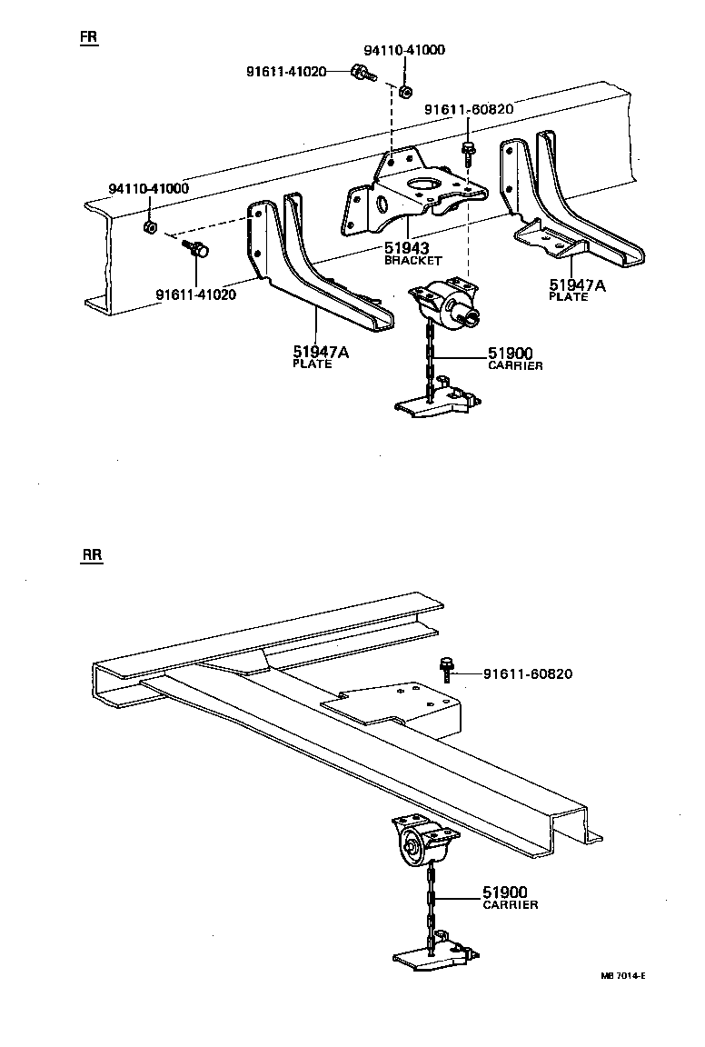 51923-36010 GUIDE, SPARE TIRE CARRIER product image