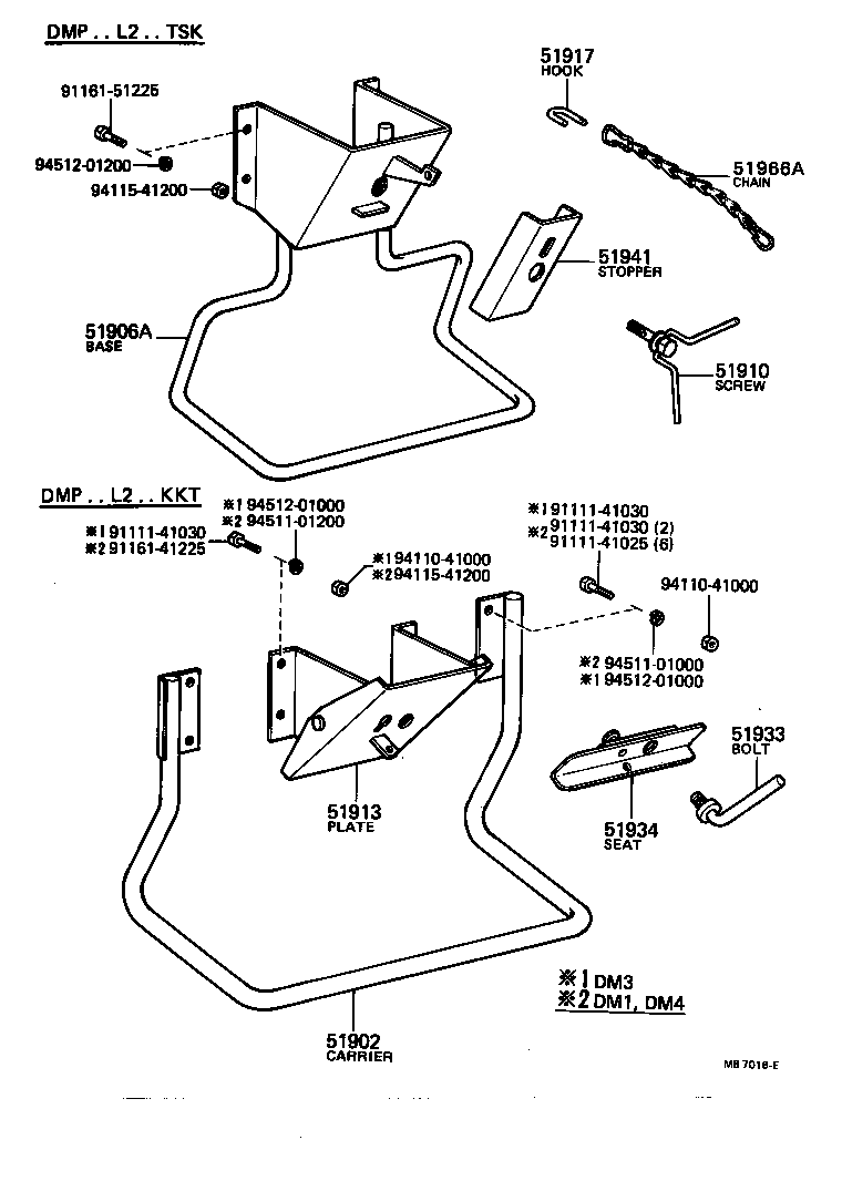 51908-36030 BRACKET, SPARE WHEEL CARRIER, NO.1 product image