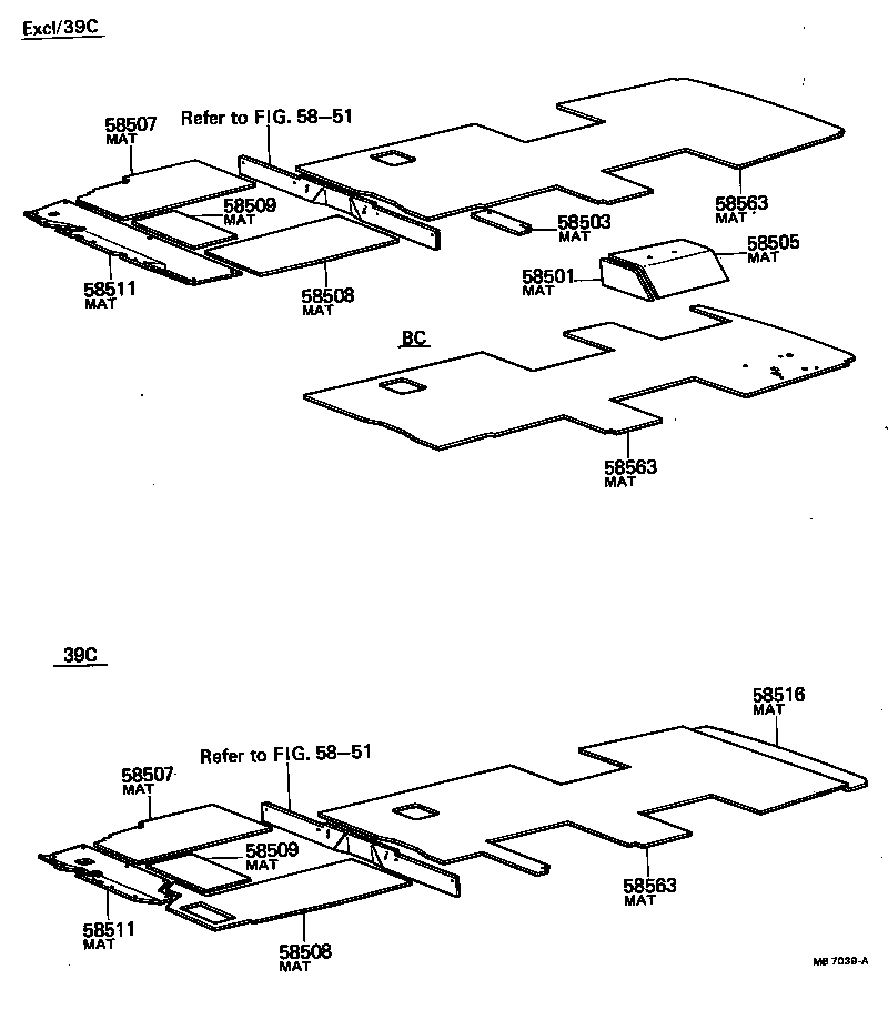58623-90741 SET PLATE, REAR FLOOR MAT, REAR product image