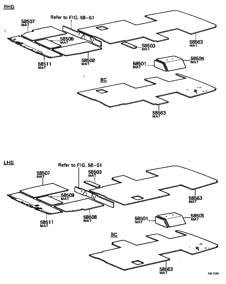 58679-90740 SET PLATE, REAR FLOOR MAT, REAR product image