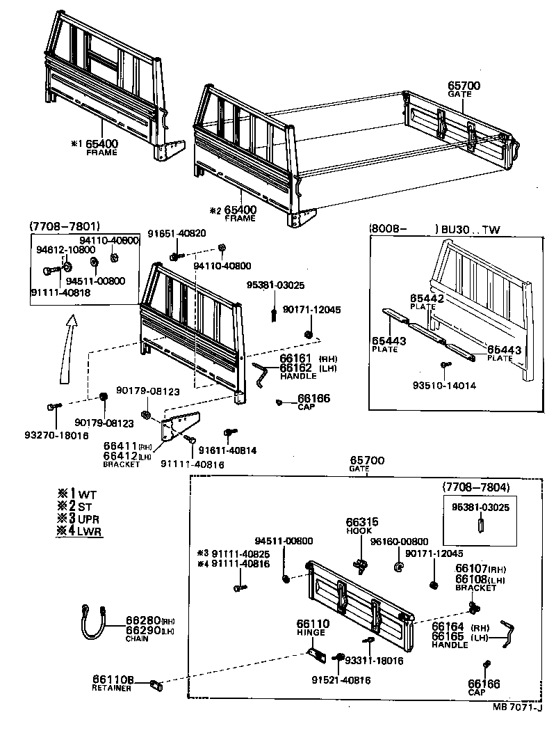 65401-95408 FRAME ASSY, REAR BODY GUARD product image