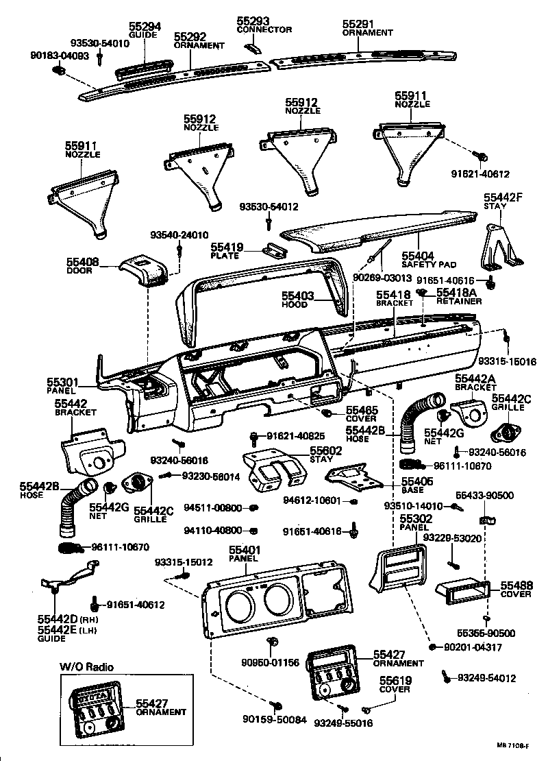 55306-90740 PANEL SUB-ASSY, INSTRUMENT CLUSTER FINISH product image