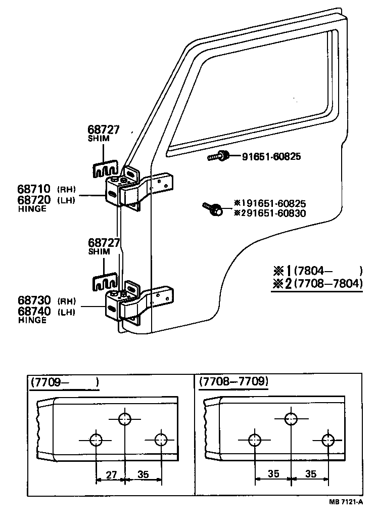 67404-90502 HINGE ASSY, FRONT DOOR, UPPER LH product image