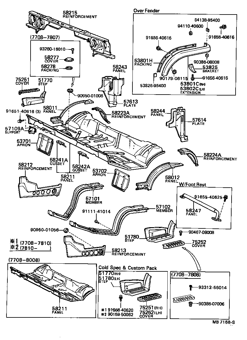 53707-92610 APRON, FENDER SIDE, RH product image