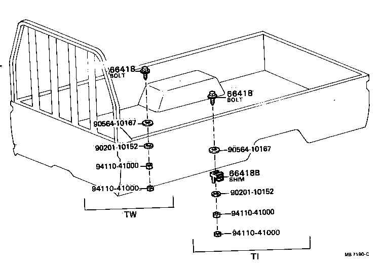 65129-95402 COVER, MAIN SILL REAR END product image
