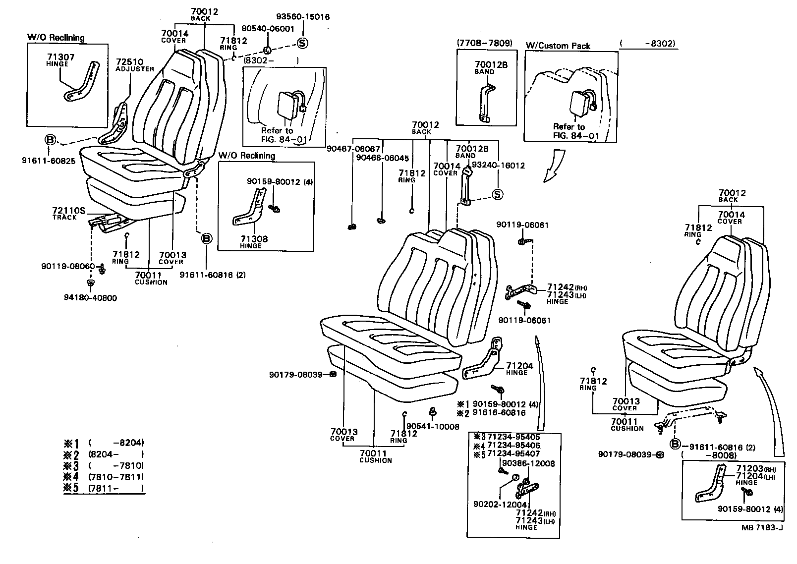 71072-95429 COVER ASSY, NO.1 SEAT CUSHION product image