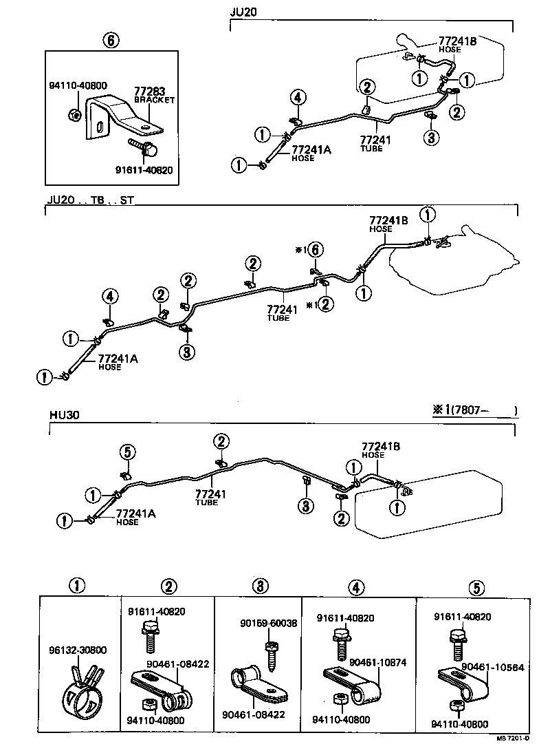58266-36170 BRACKET, FUEL TUBE product image