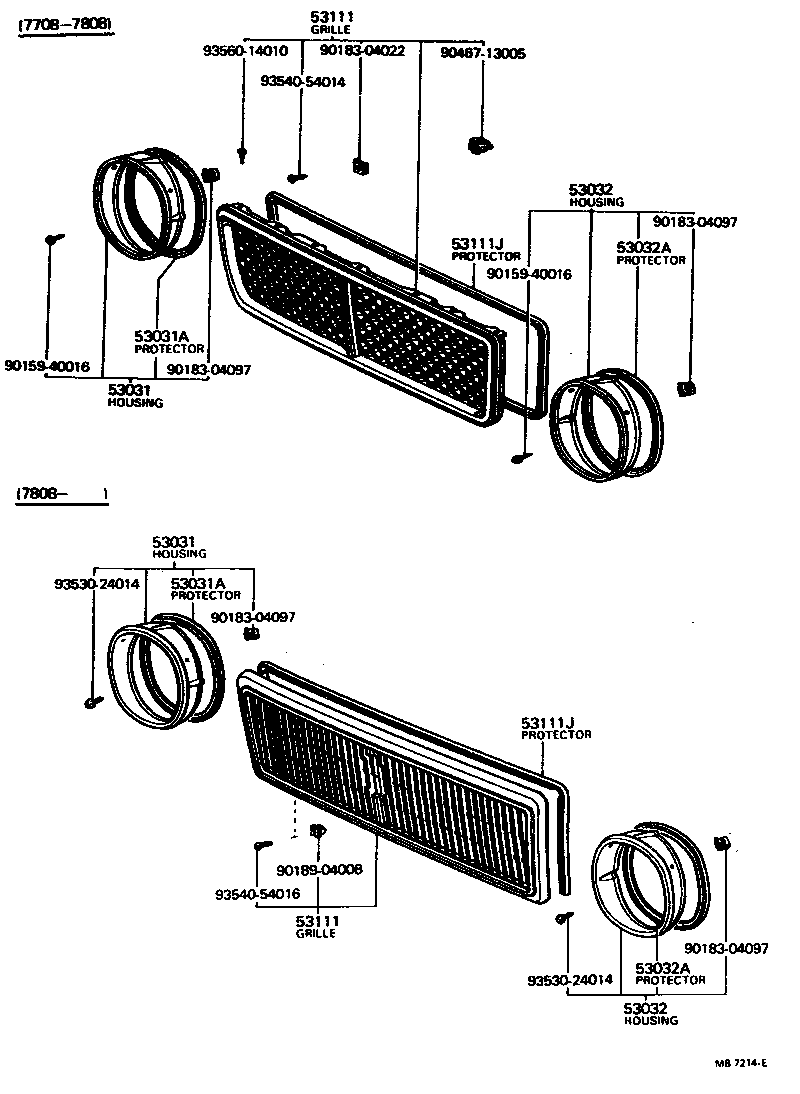 Toyota 53100-29065 GRILLE, RADIATOR