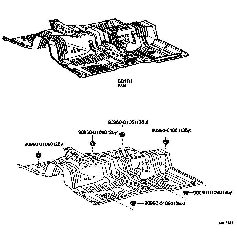 58015-22010 REINFORCEMENT, BELT ANCHOR TO FLOOR PAN, RH product image