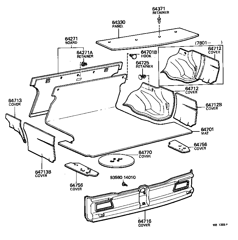 58703-14010 COVER, LUGGAGE COMPARTMENT SIDE product image