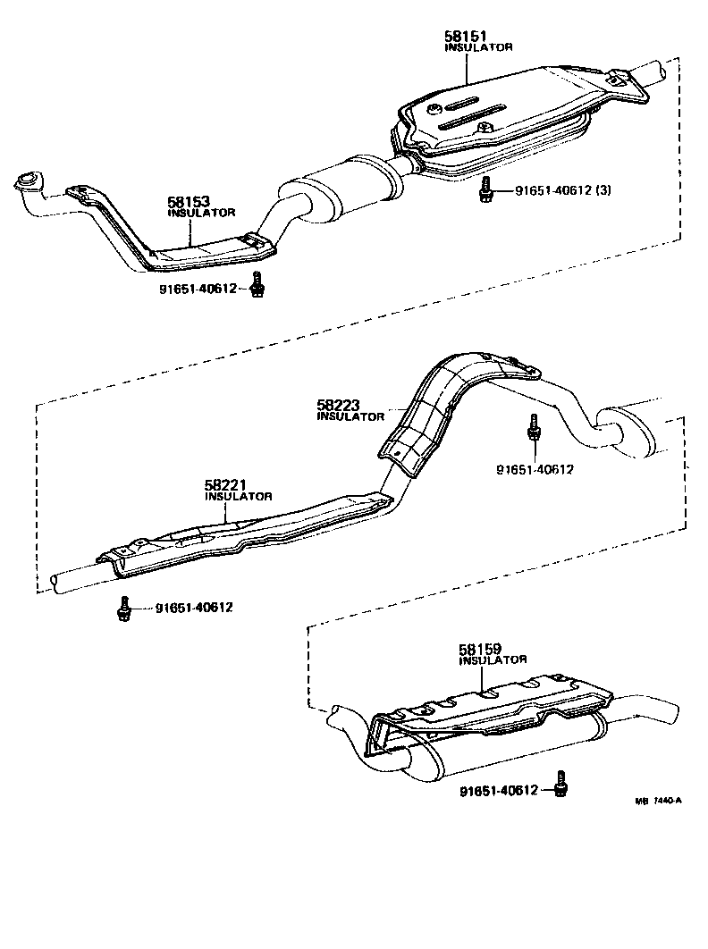 Toyota 58327-14020 INSULATOR, MAIN MAFFLAR HEAT