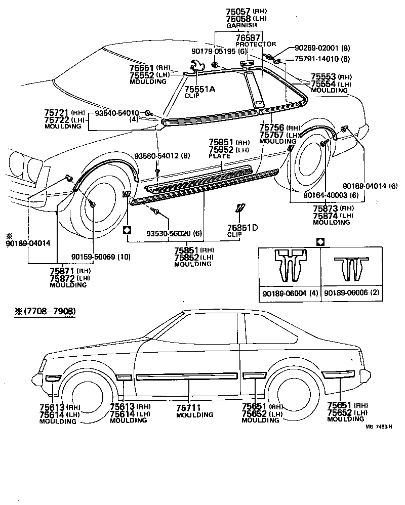 Toyota 75860-19096 MOULDING, ROCKER PANEL, LH