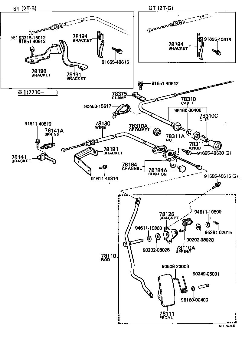 78015-14060 BELLCRANK ASSY, ACCELERATOR product image