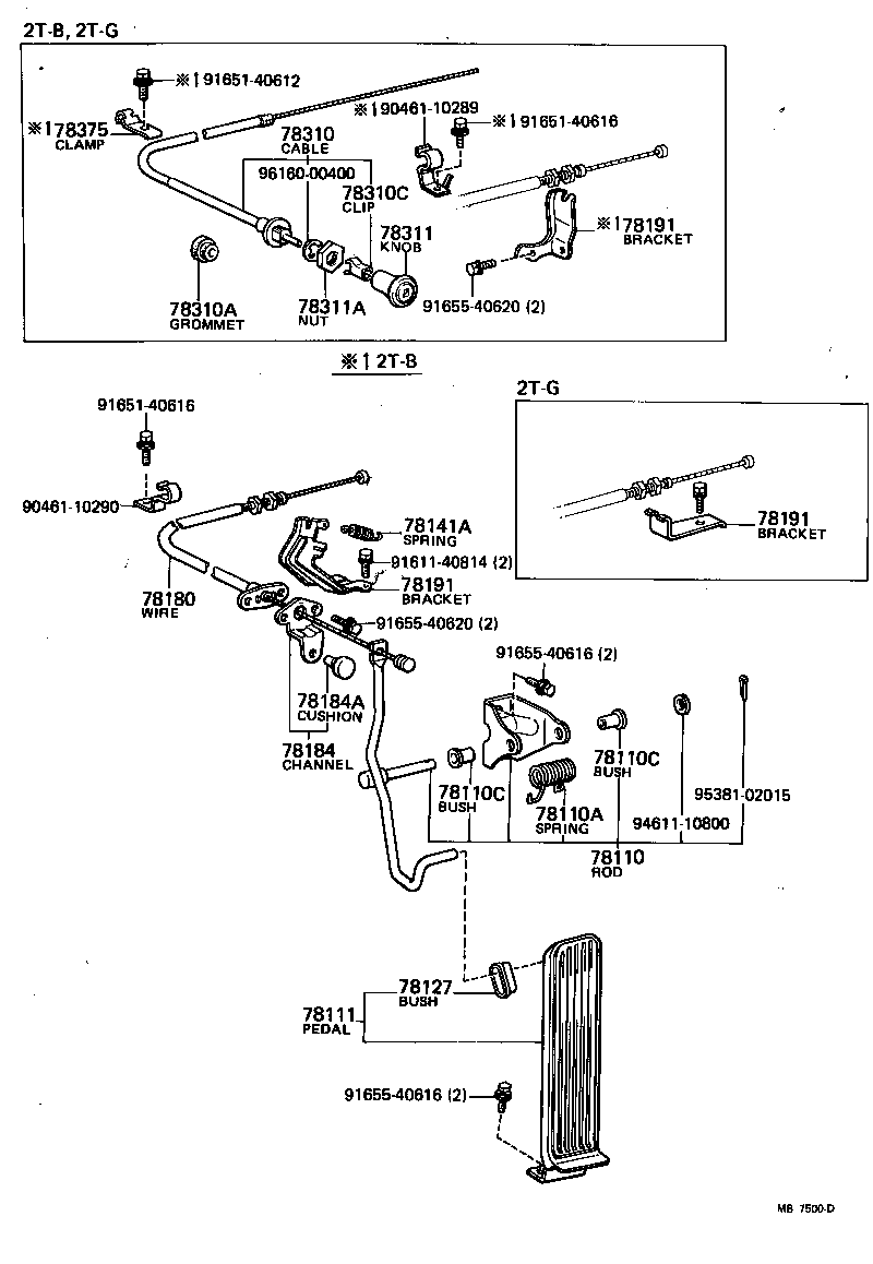 78015-14060 BELLCRANK ASSY, ACCELERATOR product image