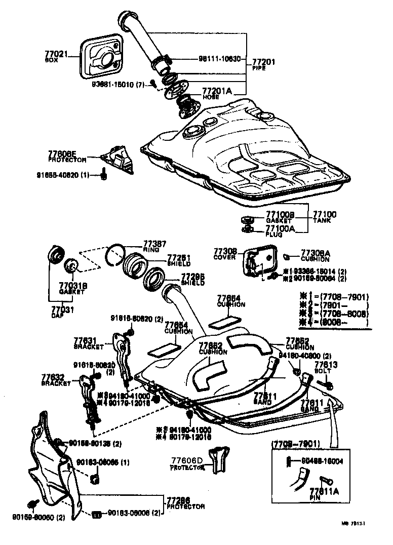 77277-14030 PROTECTOR, FUEL TANK INLET PIPE product image