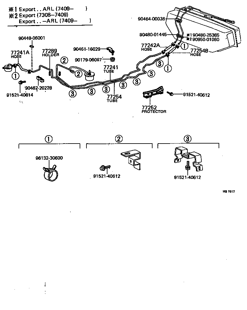 95332-08028 HOSE, FUEL, NO.2(FOR FUEL EXPANSION TANK) product image