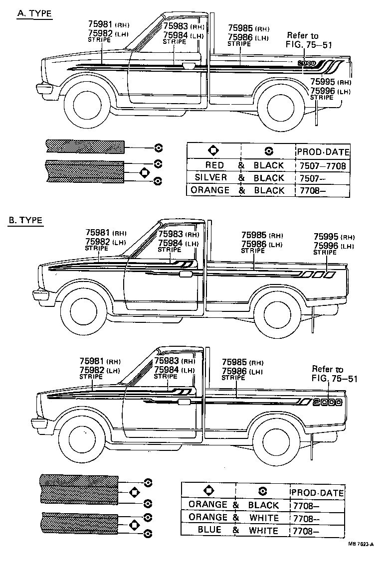 75996-89101 STRIPE, FRONT ROOF product image