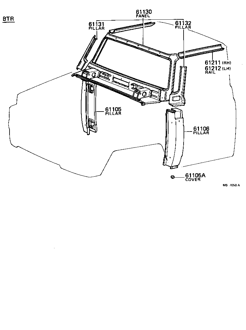 61016-95210 PILLAR SUB-ASSY, FRONT BODY LOWER OUTER, LH product image