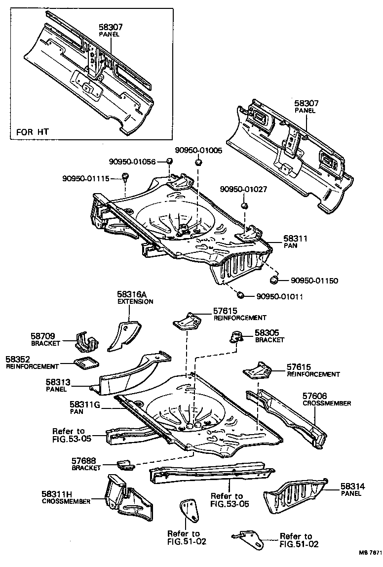 58307-14011 PANEL SUB-ASSY, BODY LOWER BACK product image