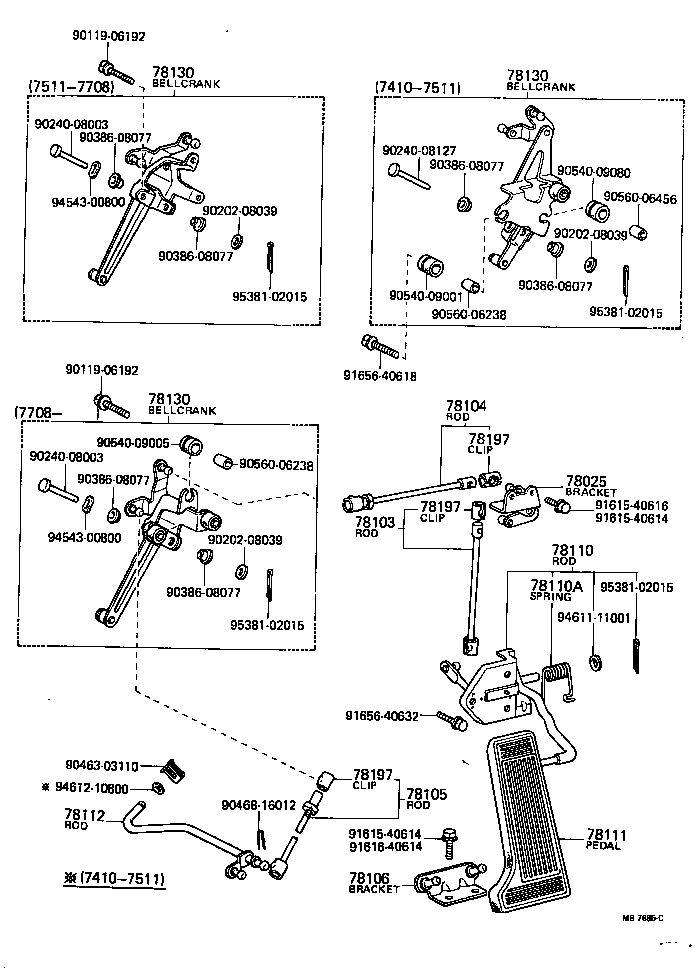 78103-30170 ROD SUB-ASSY, ACCELERATOR CONNECTING, NO.1 product image