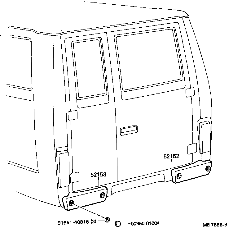 52615-93100 BUMPER ASSY, REAR product image