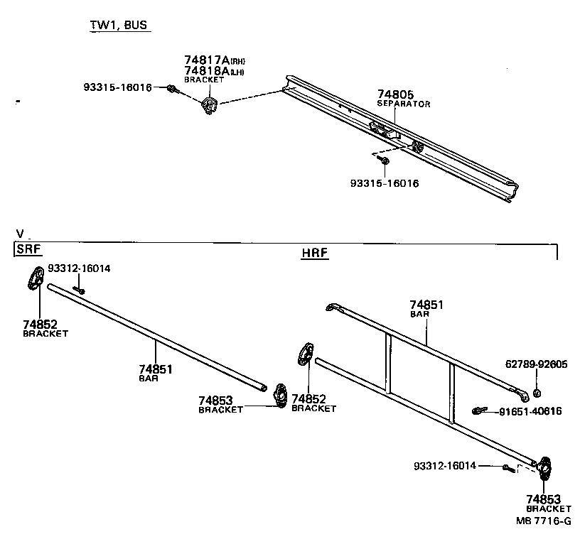 74805-95400 SEPARATOR SUB-ASSY product image