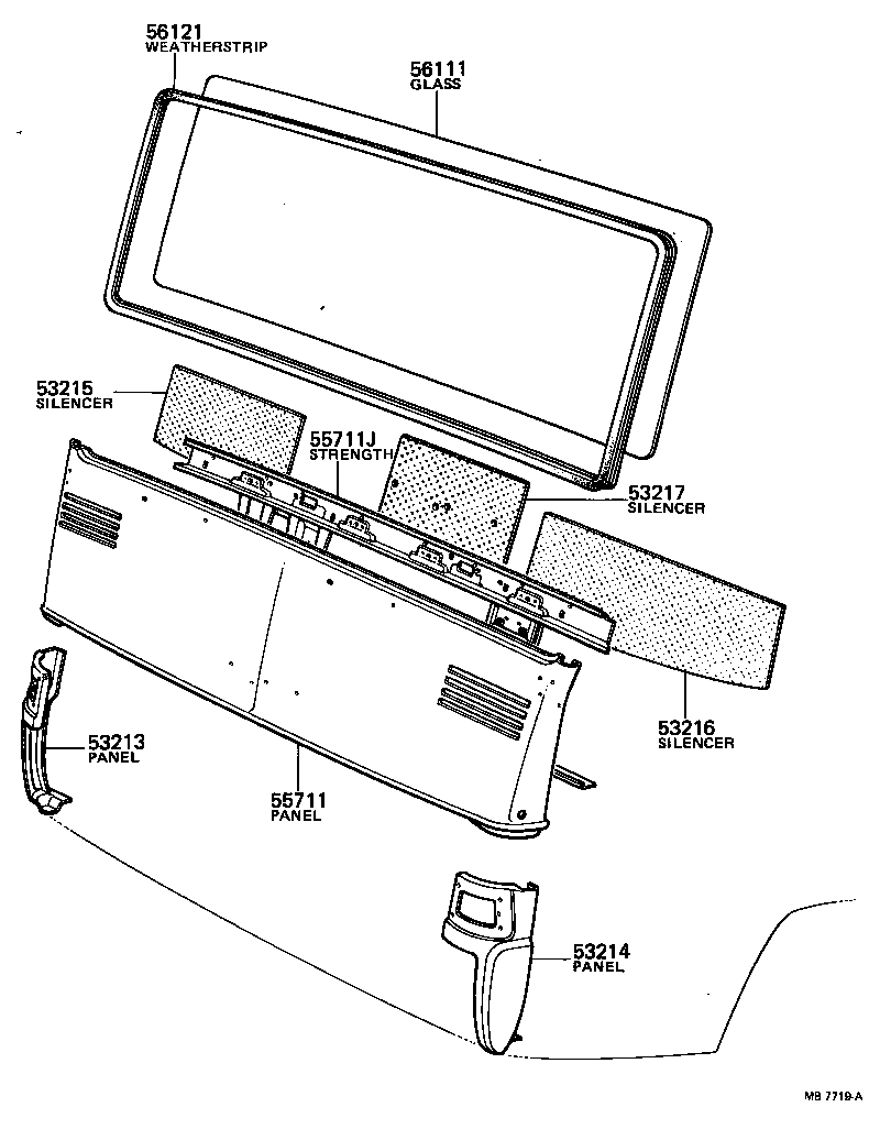 53211-90741 PANEL, COWL TOP, OUTER product image