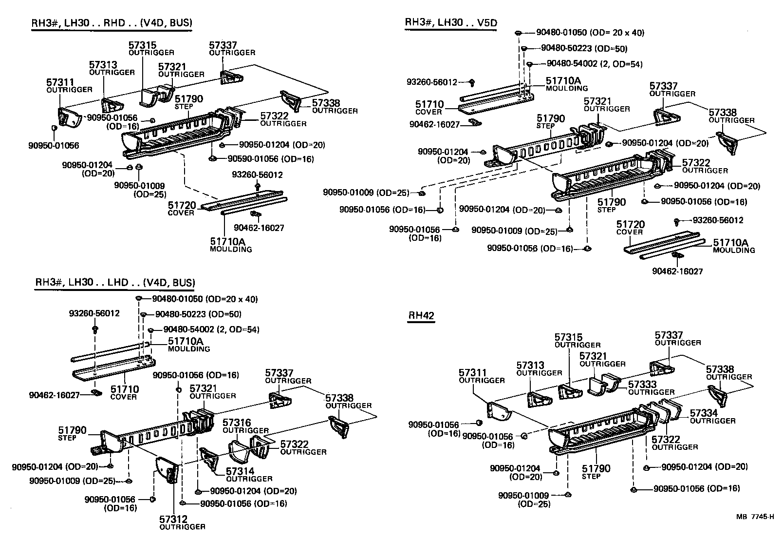 57708-95A00 MEMBER, REAR FLOOR CROSS, NO.5 product image