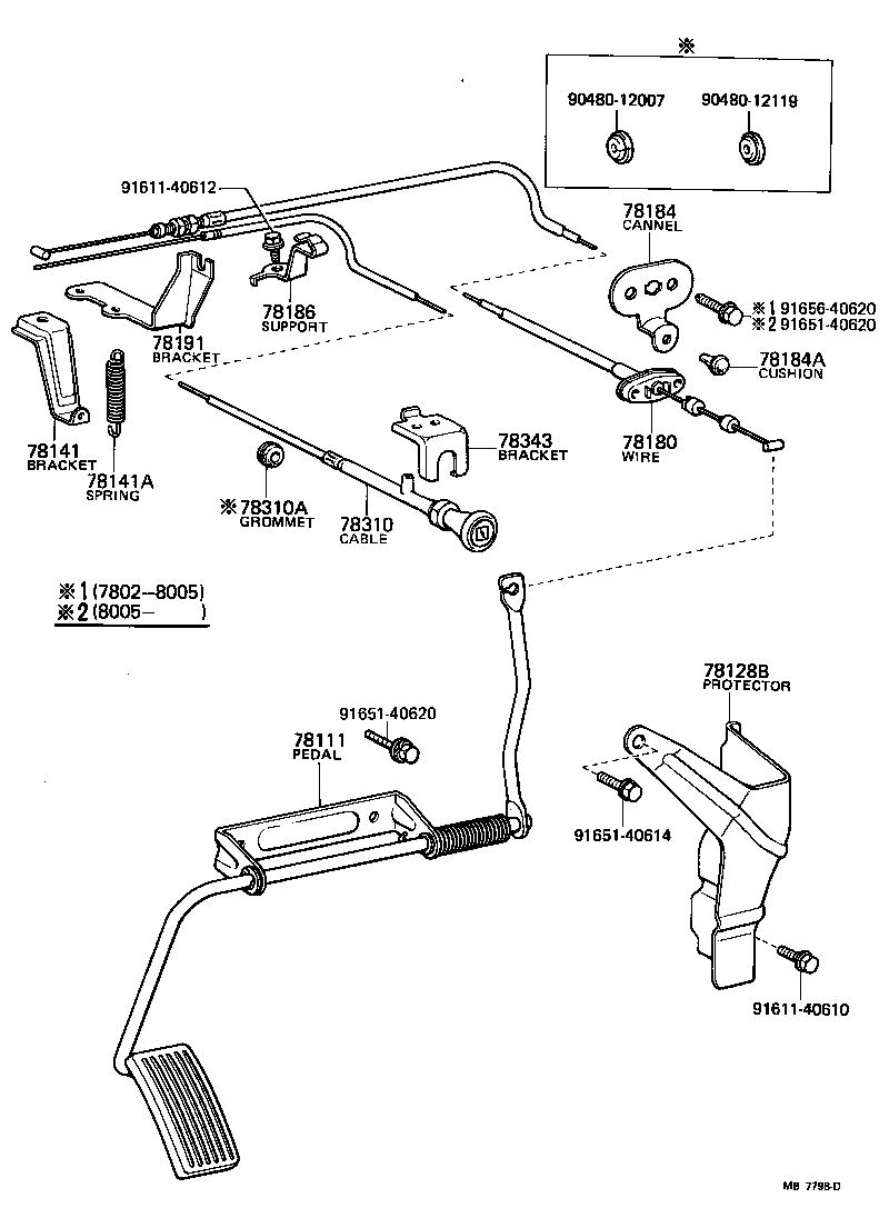 78010-10030 PEDAL, ACCELERATOR product image
