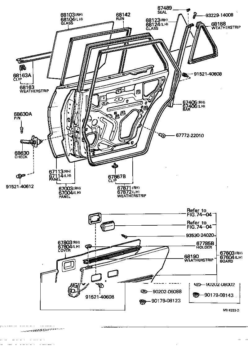 67003-22071 PANEL SUB-ASSY, REAR DOOR, RH product image