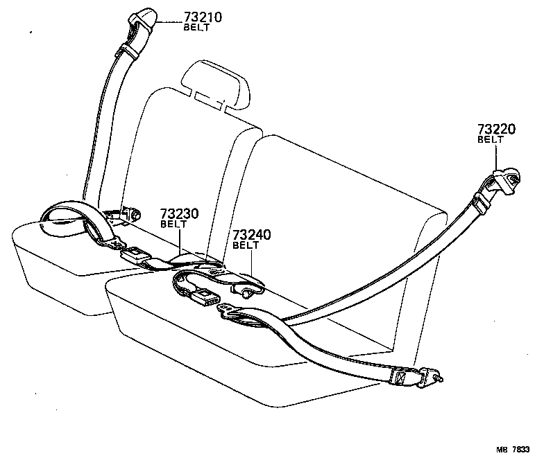 71870-95702-01 HARNESS ASSY, FRONT SEAT 3 POINT TYPE, RH product image