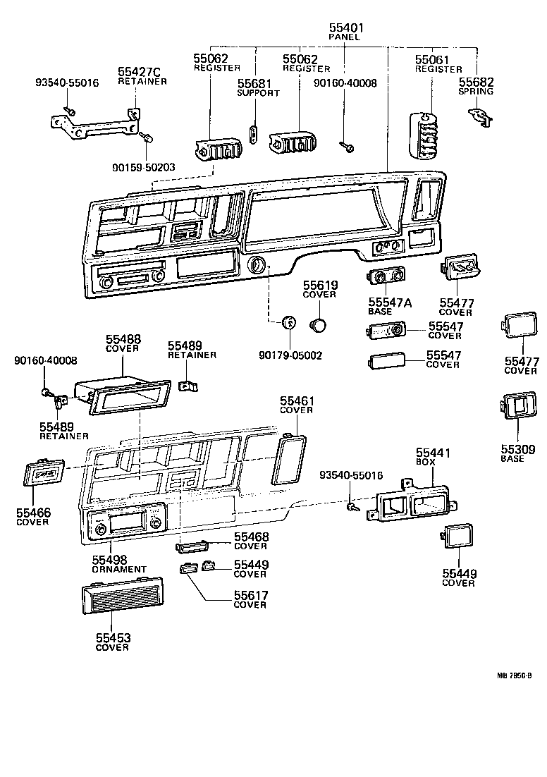 55404-30160 PANEL SUB-ASSY, INSTRUMENT CLUSTER FINISH product image