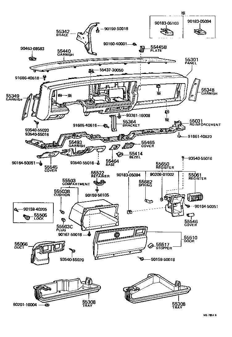 55404-30160 PANEL SUB-ASSY, INSTRUMENT CLUSTER FINISH product image