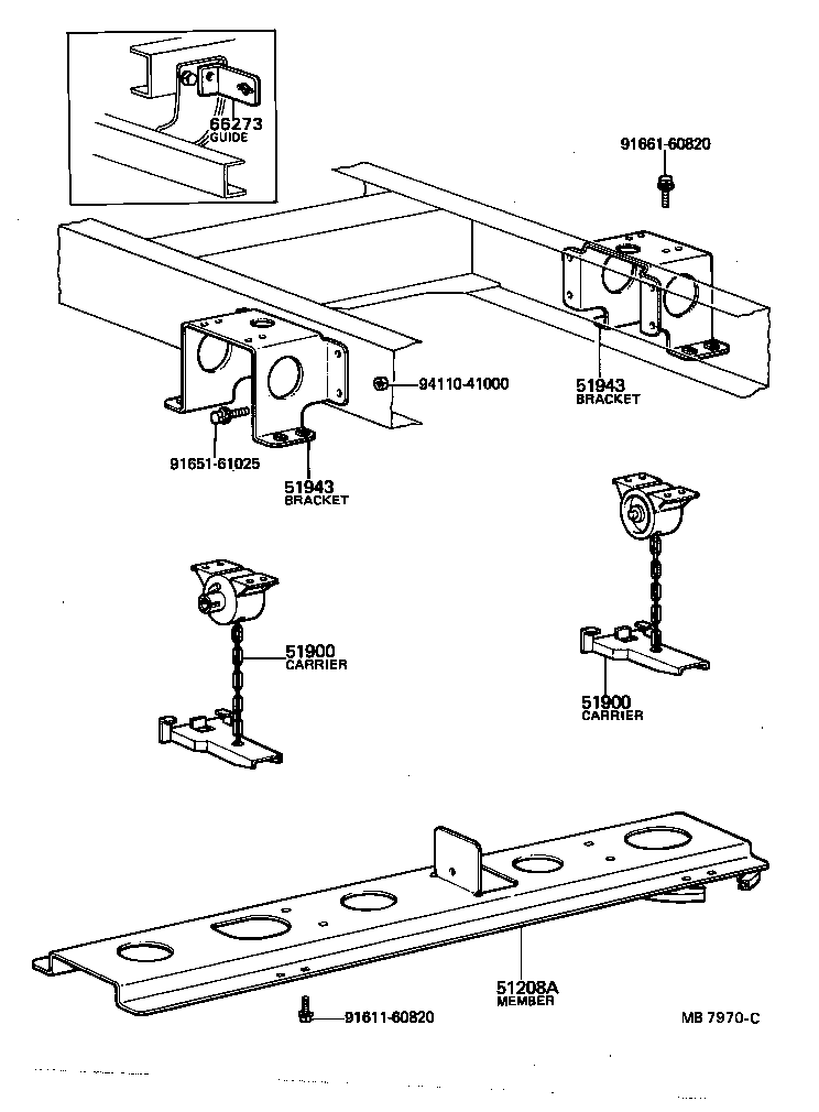 51923-36010 GUIDE, SPARE TIRE CARRIER product image