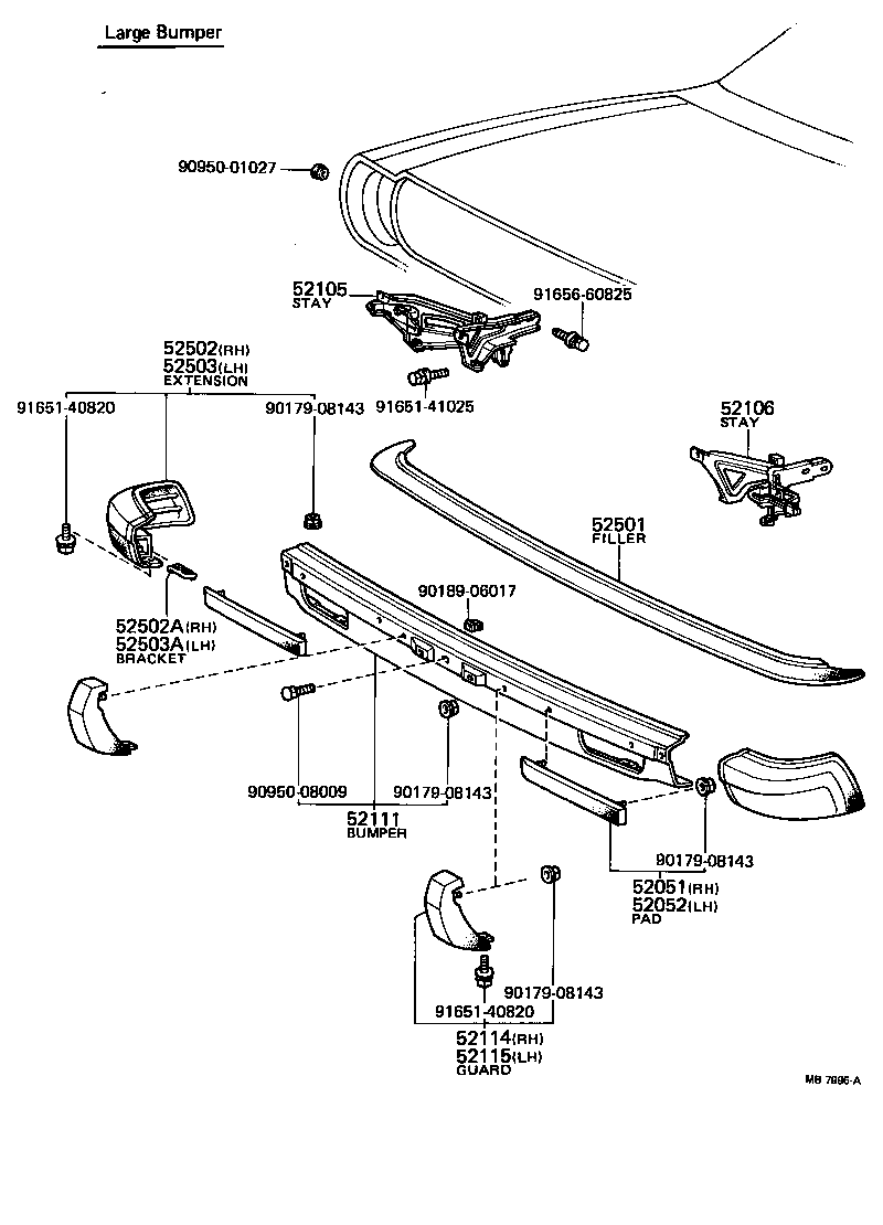 52011-12010 STAY SUB-ASSY, FRONT BUMPER, RH product image