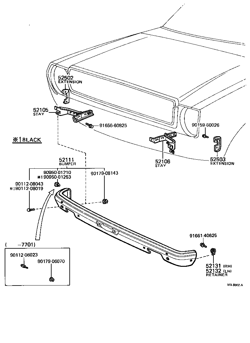 52011-12010 STAY SUB-ASSY, FRONT BUMPER, RH product image