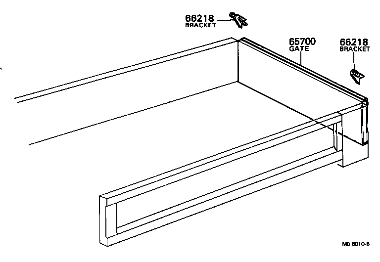 65401-95408 FRAME ASSY, REAR BODY GUARD product image