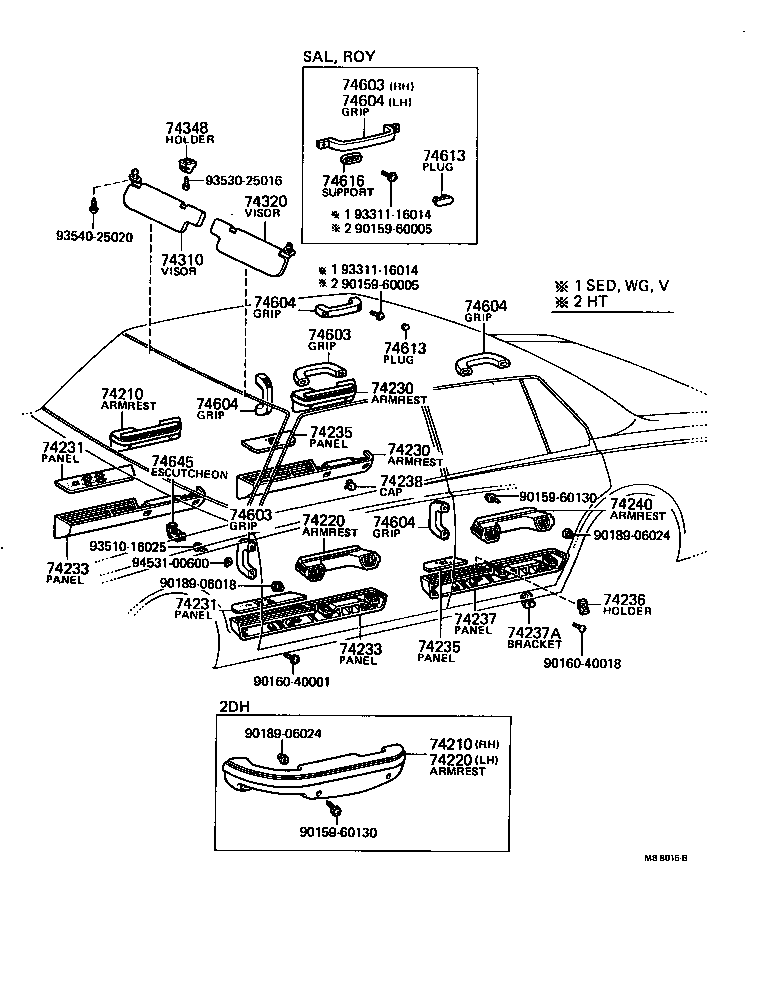 74202-30030 PANEL, FRONT ARMREST BASE, UPPER RH product image